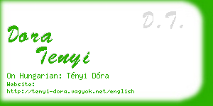 dora tenyi business card