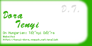 dora tenyi business card